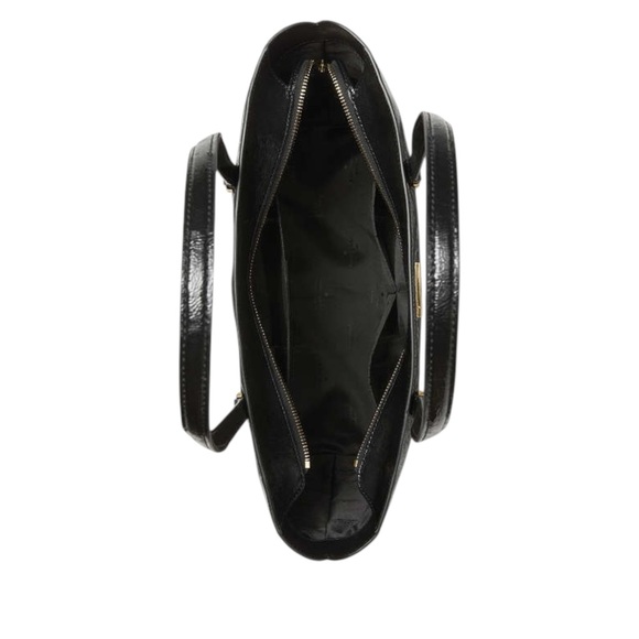 Retail $399 Kate Spade Bridget Black Crinkle Patent Large Tote - Picture 4 of 5